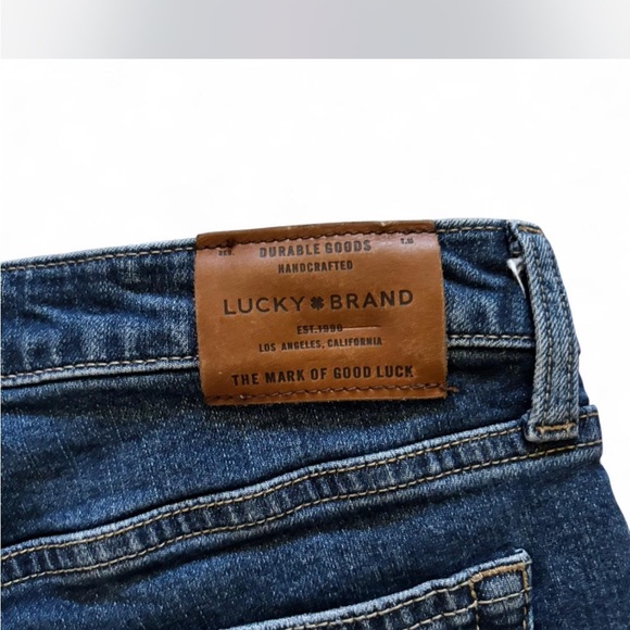 Lucky Brand‎ Denim Shorts Distressed Frayed Hem Dark Wash - Picture 5 of 5